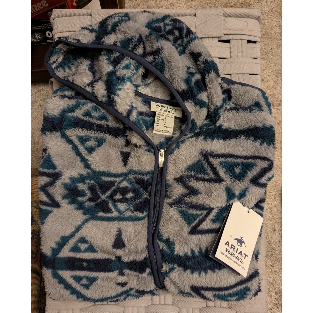 Ariat R.E.A.L. Fleece Hoodie Women's XL NWT - Picture 3 of 5